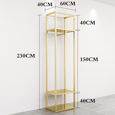 Custom Logo Adjustable Metal Clothing Hangers and Store Racks for Commercial Use