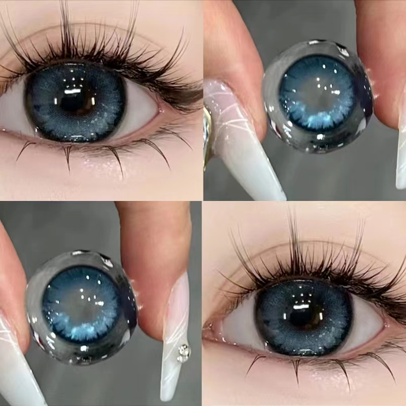Colorful Contact Lens Mill Creek Magic Serisa Magica Blue 14.2mm Beauty Grade