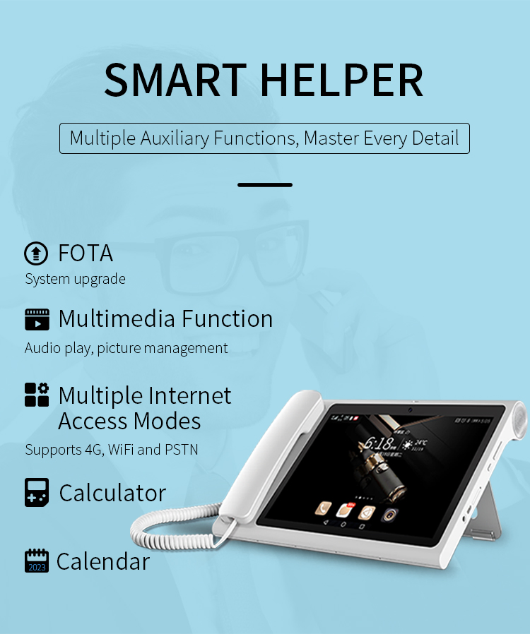 4G Android 10 Cordless Telephone with Color Dislpay with WiFi Hotspot