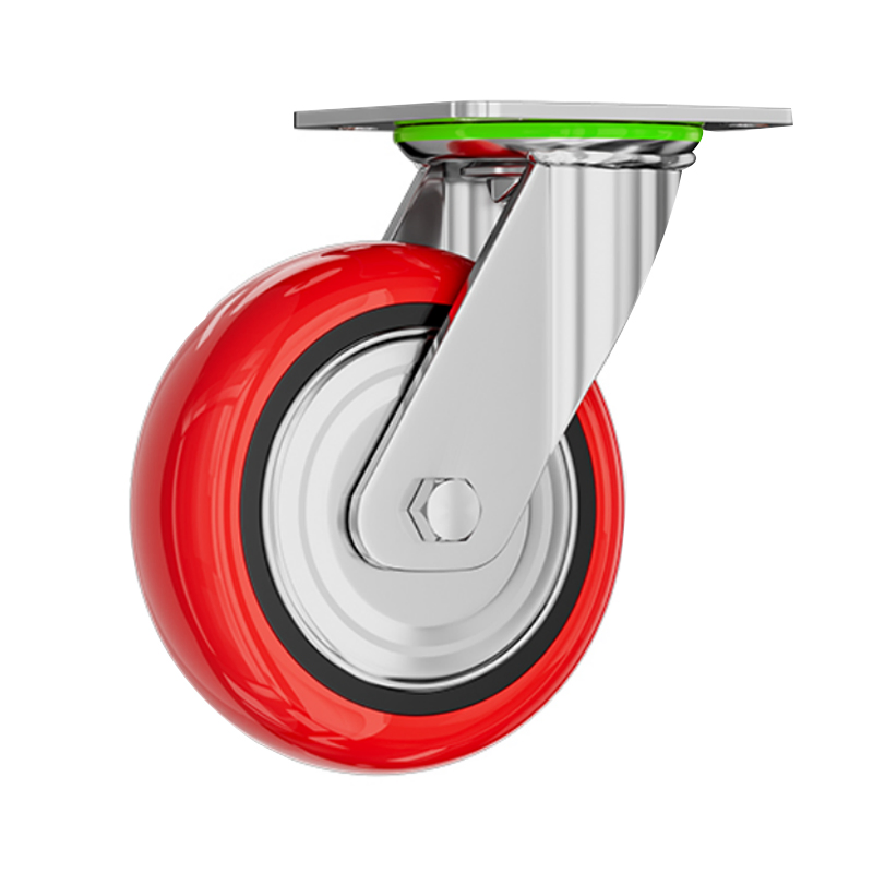 200-500kg Heavy Duty Insuatrial Hand Platform Trolley Cart Polyurethane Swivel Caster Wheel