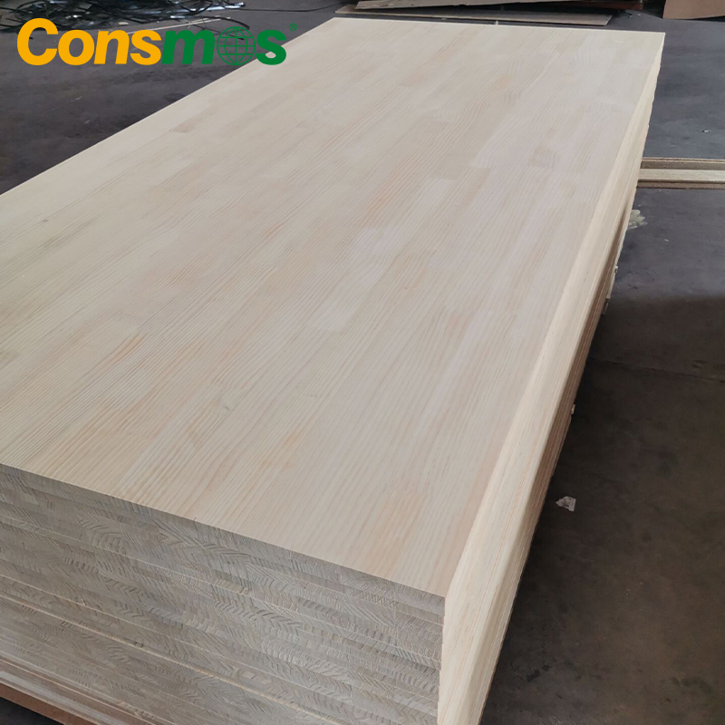 Consmos Wholesale Waterproof Laminated Lumber Wood Timber Radiata Pine Finger Jointed Boards for Furniture and Decoration
