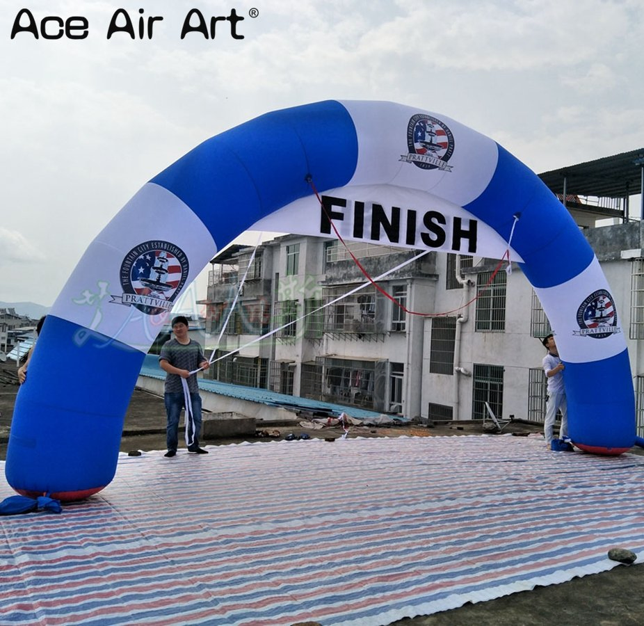 8 Meter Inflatable Semi-Circular Arch, Advertising Archway Gate for Sports