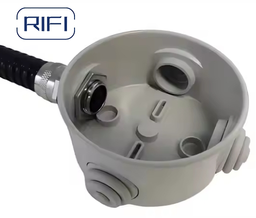 High quality Fixed Connector for 12mm 20mm Flexible Steel Conduit Glands Nickel-Plated Brass