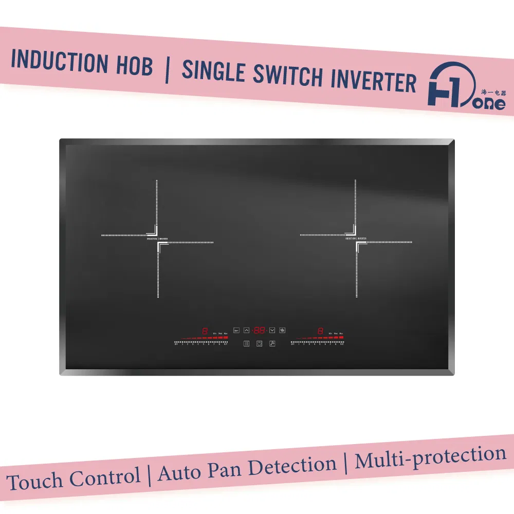 Built in Double Induction Cooktop 2000W Digital Electric Sensor Touch Stove