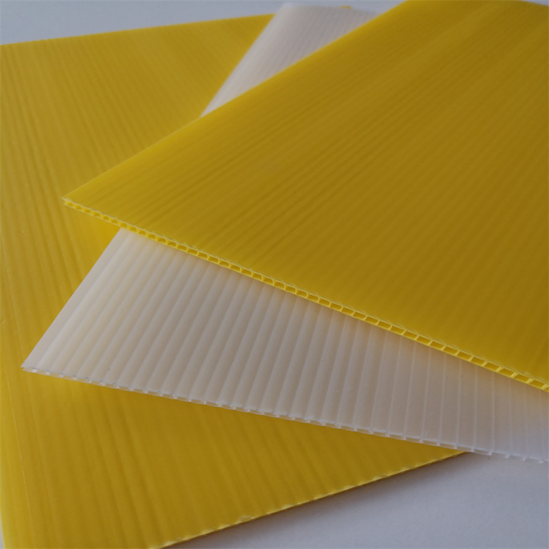 Black Recycled PP Twin Wall Plastic Corflute Floor Protection Sheet