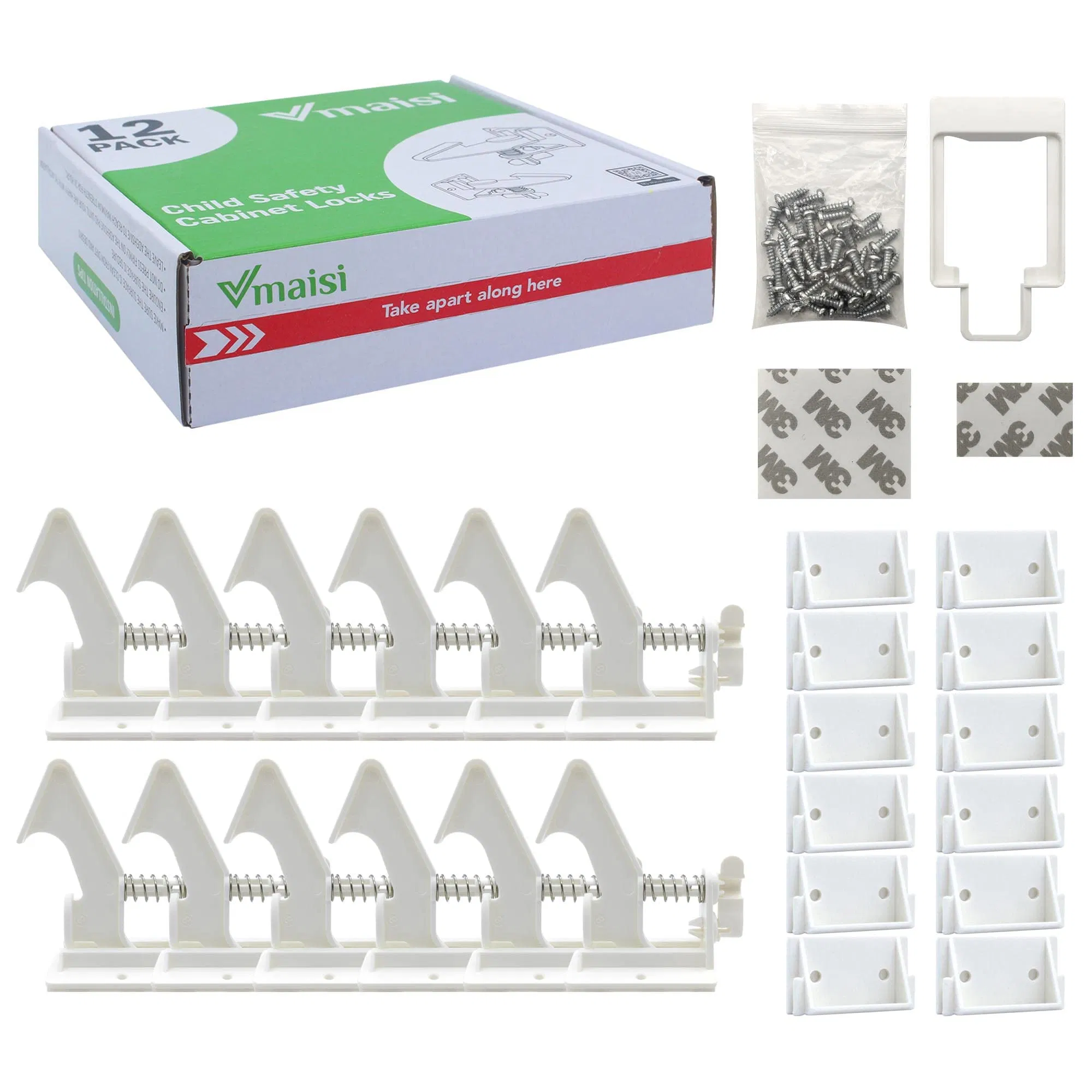 Easy Installation Baby Safety Cabinet Locks Latches Proofing Adhesive Cabinets Drawer Lock