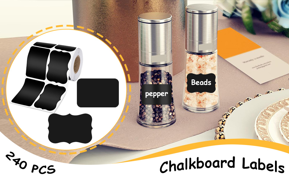 Waterproof Erasable Labels for Storage Jars and Containers