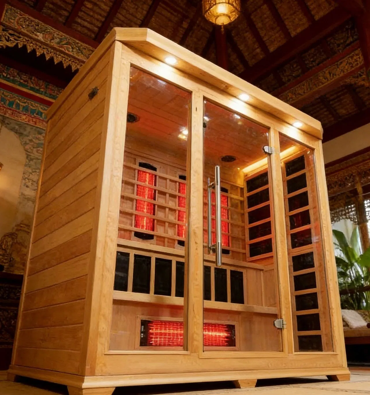 Инфракрасная сауна на 2 персоны из канадского хемлока