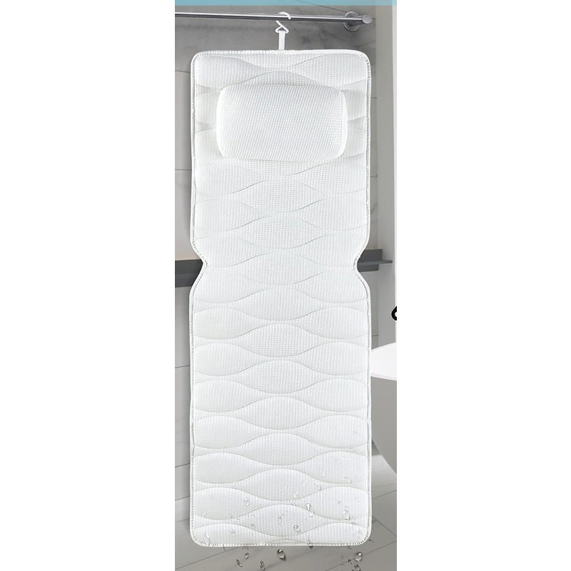 Factory Direct-Sale Full Body Non-Slip Suction Cups 5D Air Mesh Bathtub Pillow