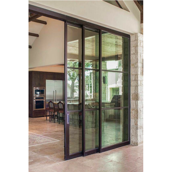 High Reputation Senior Slide Door Metal Aluminium Glass Door for Apartment