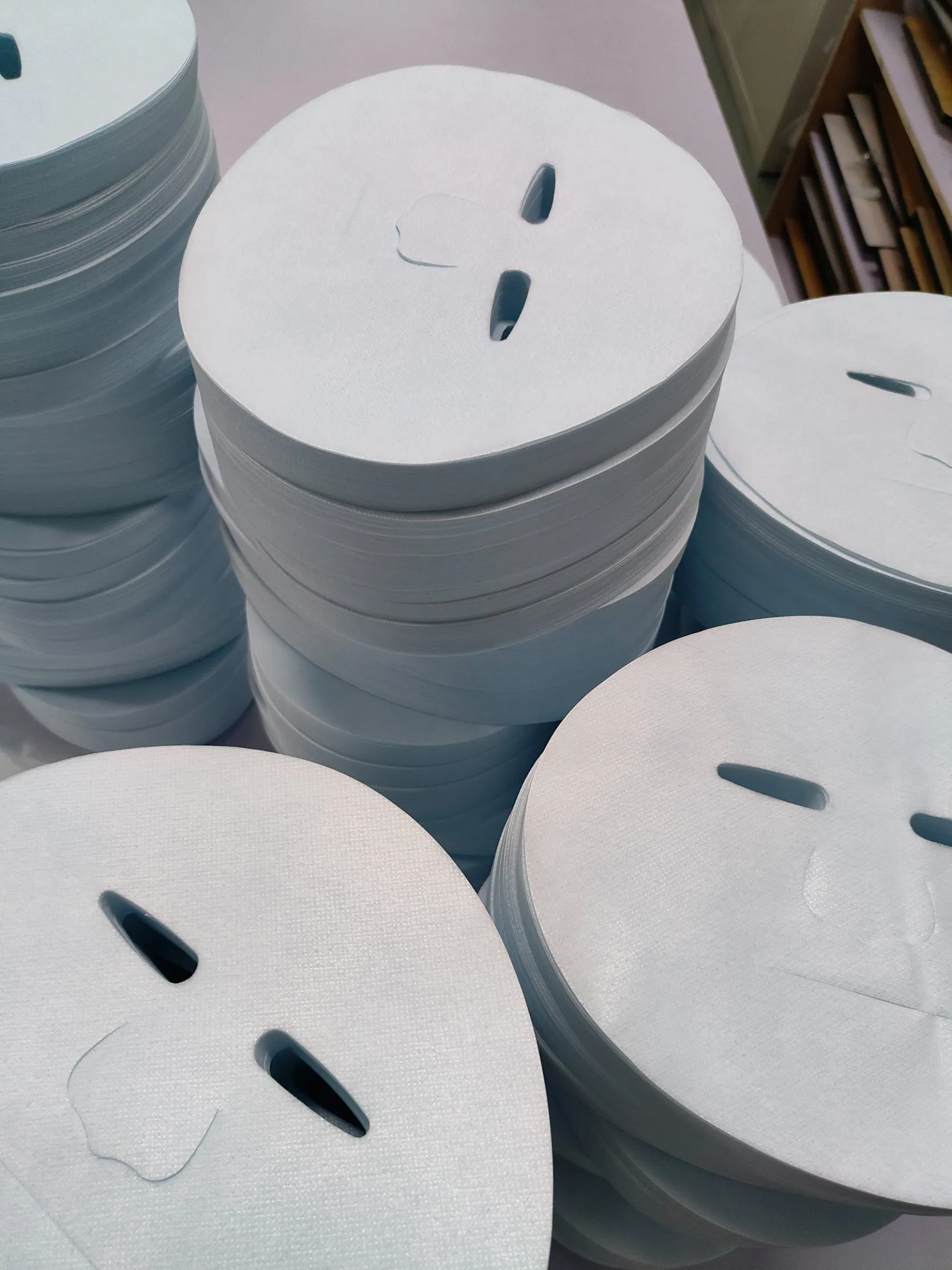 Popular Skin Care Cosmetic Material Nonwoven Fabric Tencel Mask Cloth Dry Facial Mask Sheet