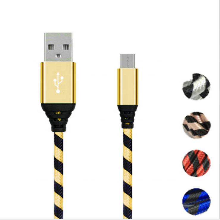 Braided Nylon Cable 2.0 LAN Type C Micro USB Cable