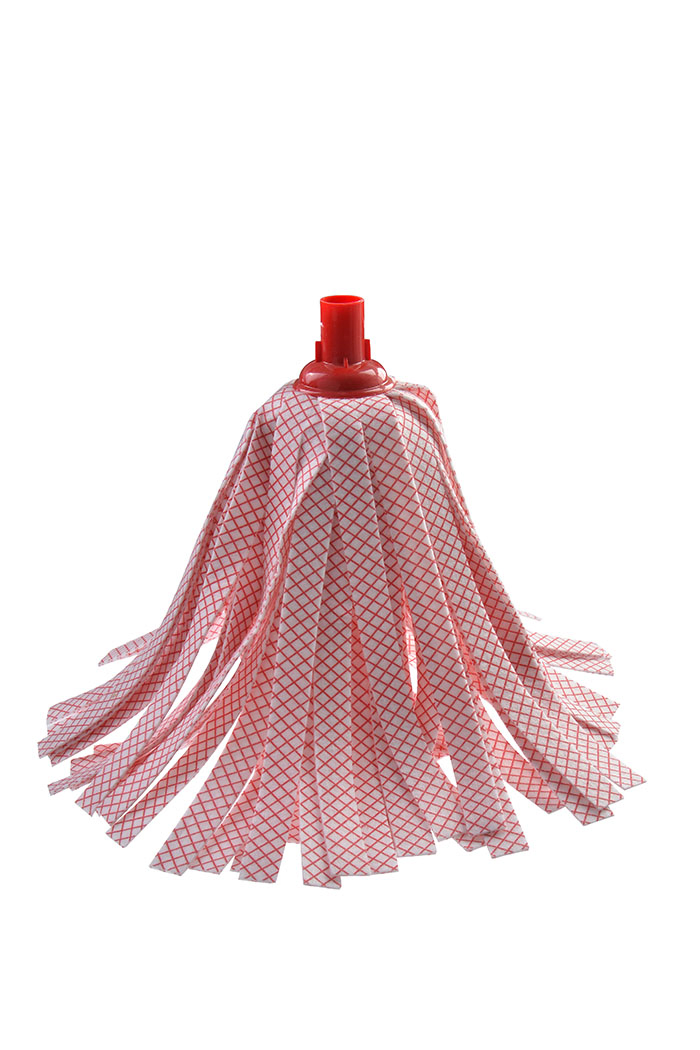 Wholesales Price Wet Mop with Metal Handle130 Grams in 70% Polyester, 30% Viscose Nonwoven Strip with Printing for All Cleaning