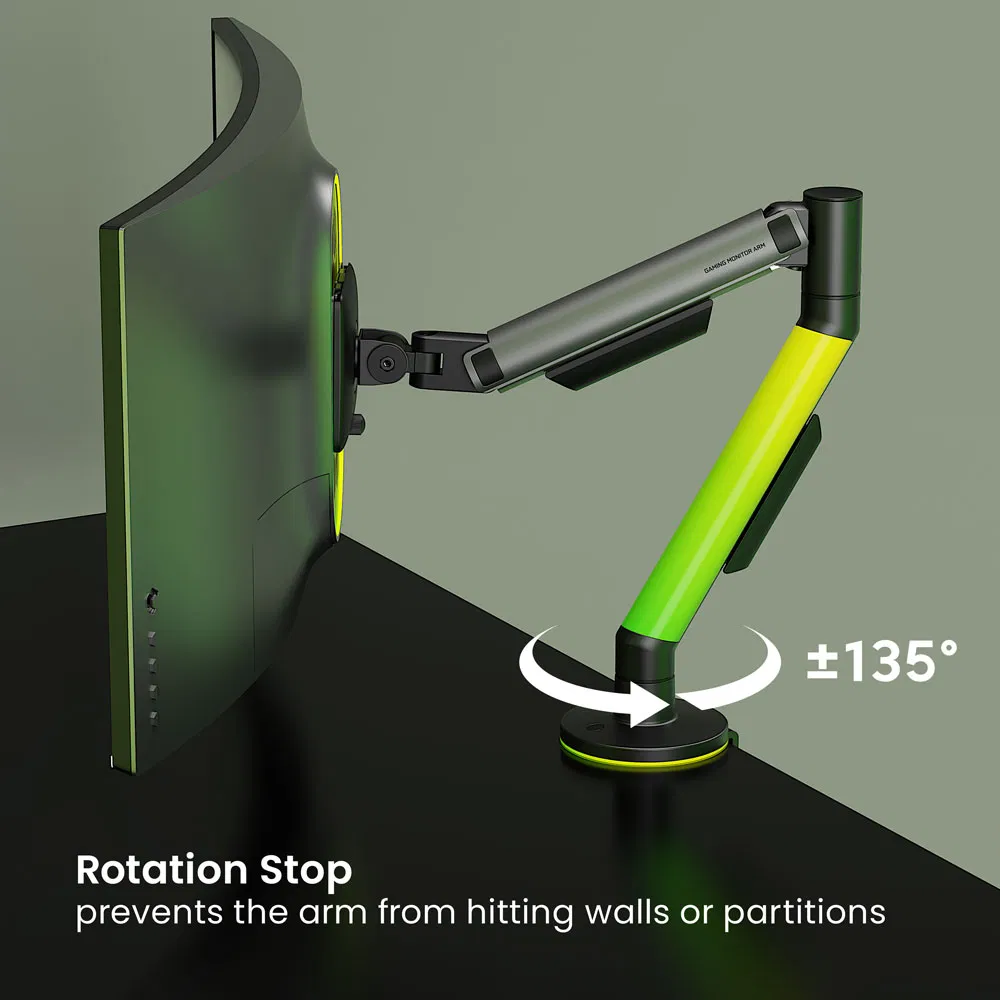 Газовый кронштейн для монитора с RGB-подсветкой, 17-40 дюймов