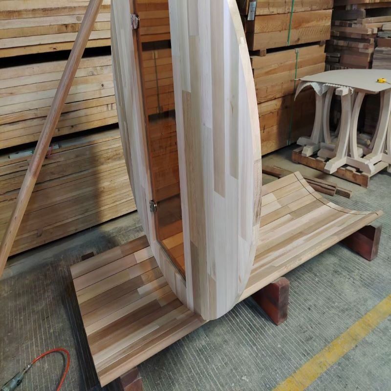 Бочкообразная сауна из китайского дерева