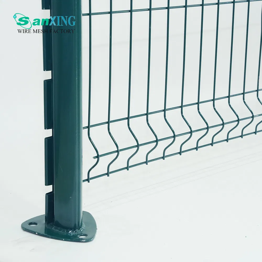 Easily Assemble PVC Coated 3D Curved Fence for Outdoor Garden Fencing
