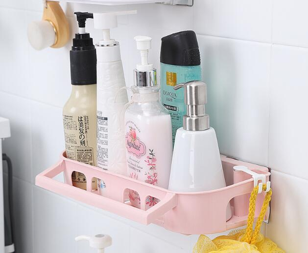 Клейкие полки без сверления, настенные полки для ванной и кухни