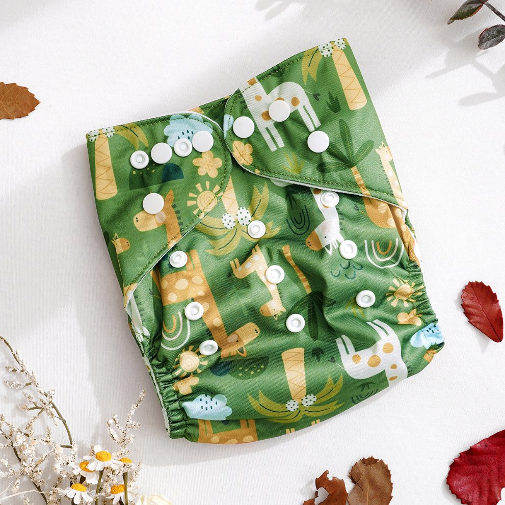 Многоразовые подгузники для малышей Happy Flute, 3-15 кг