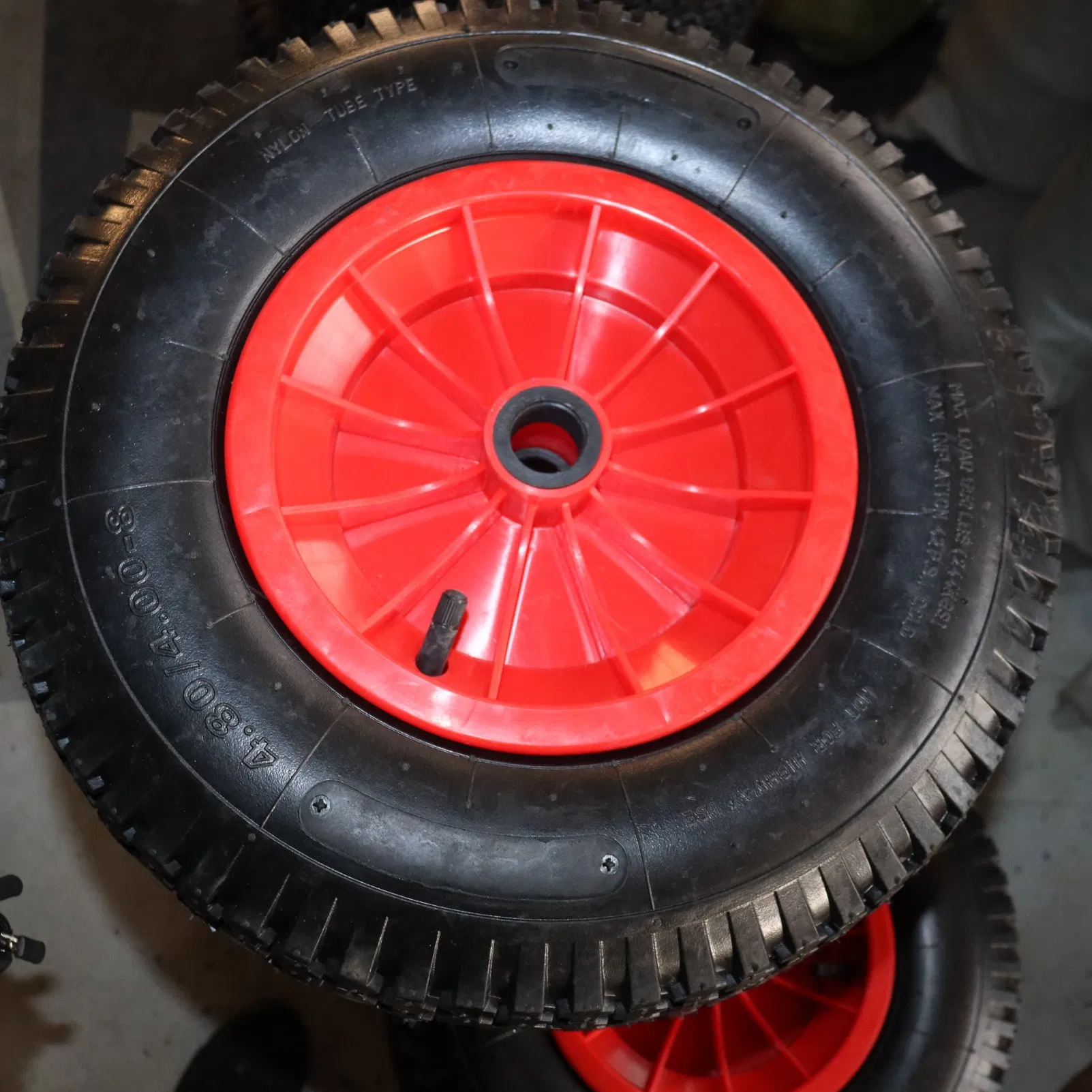 Plastic 10' Trash Bin Wheel Plastic