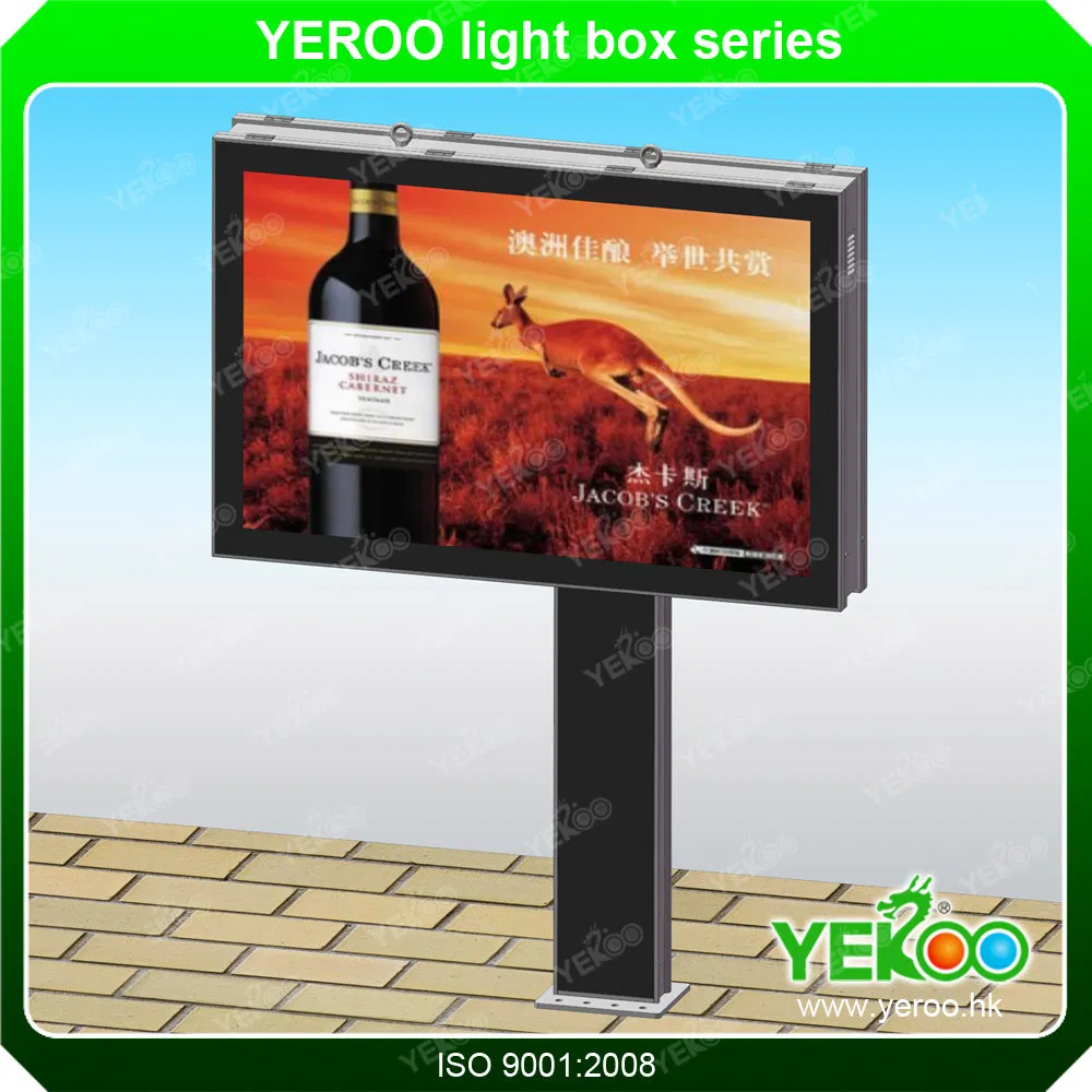 Double Side Advertising Backlit Billboard Steel Structure