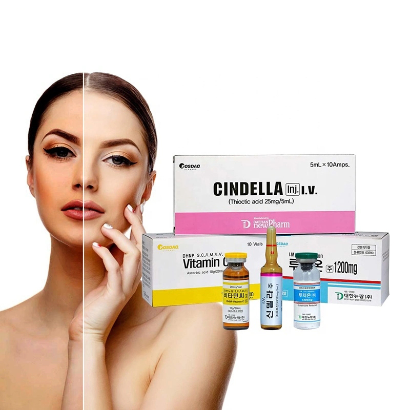 2022CE ISO FDA Wholesale Glutathione Injection Power Luthione Cindella Glutathione Skin Anti-Oxidation Vitamin C Glutax Whitening Injection Serum for Face White