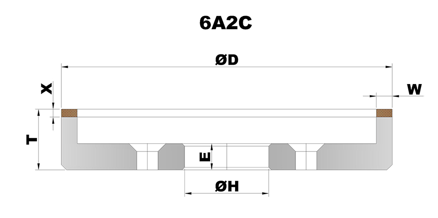 1A1 14A1 Vitrified Bond PCD&PCBN Grinding Wheels for PCD&PCBN Inserts
