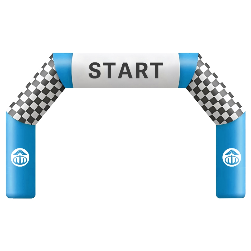 Durable Running Race Inflatable Arch Start Gate Custom Color for Outdoor Marathon Events