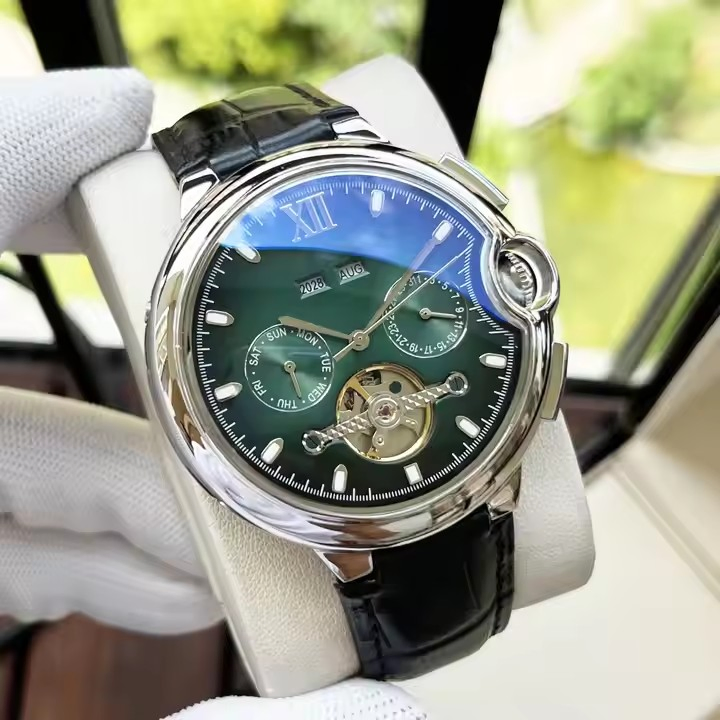 Newest Style Fashion High Quality Stainless Steel Pointer Men's Mechanical Watch