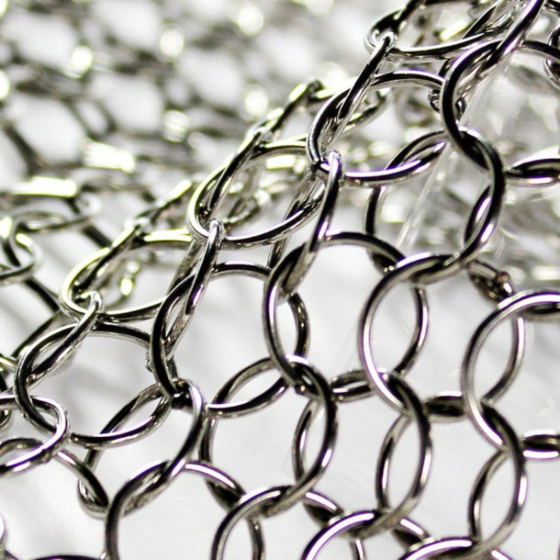 316 Stainless Steel Welded Ring Mesh Curtain for Architectural Decor