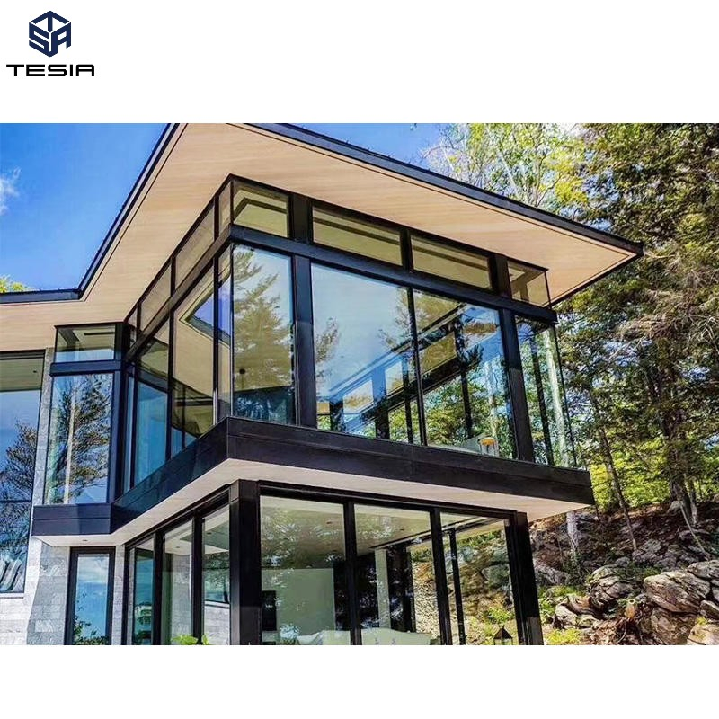 Customized Thermal Break Sunroom Aluminium Prefabricated Container Sunrooms Glass Houses
