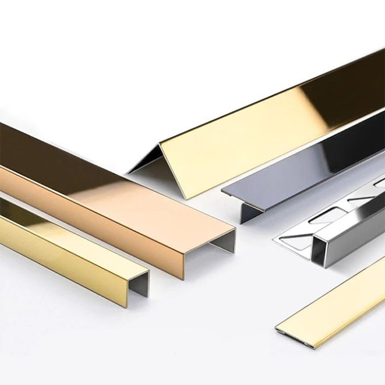Hardware Decorative Stainelss Steel Tile Trim Color L/T/U Channel 201 304 316 Stainless Steel Profile for Wall Protective