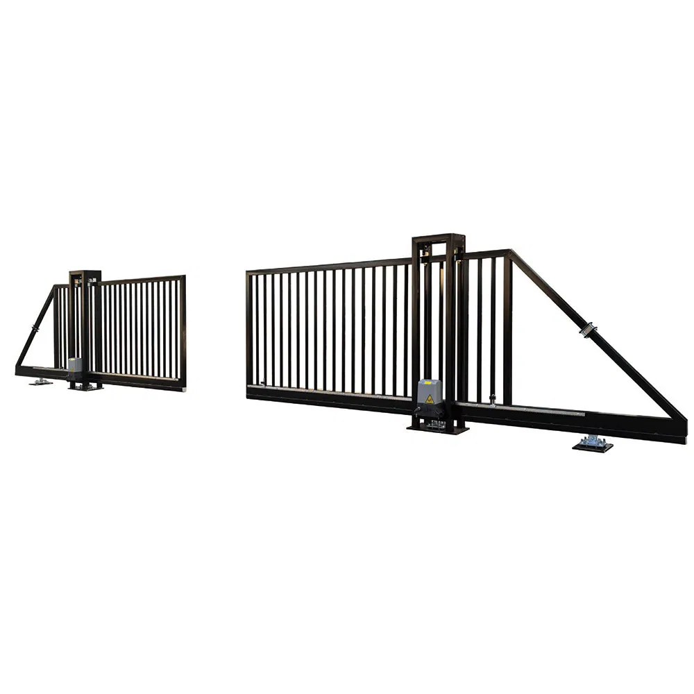 32ftx5.5FT 1000W Electric Two Way Cantilever Sliding Gate Metal Gate Garden Doors