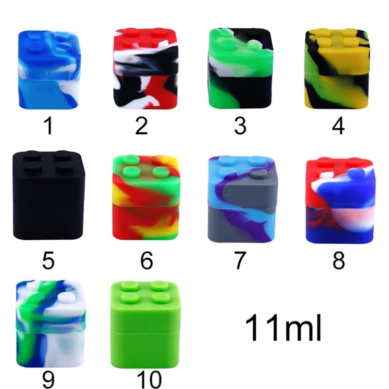 3/5/11/15/26/28ml Various Styles Silicone Oil Container Food Grade Silicone Jar