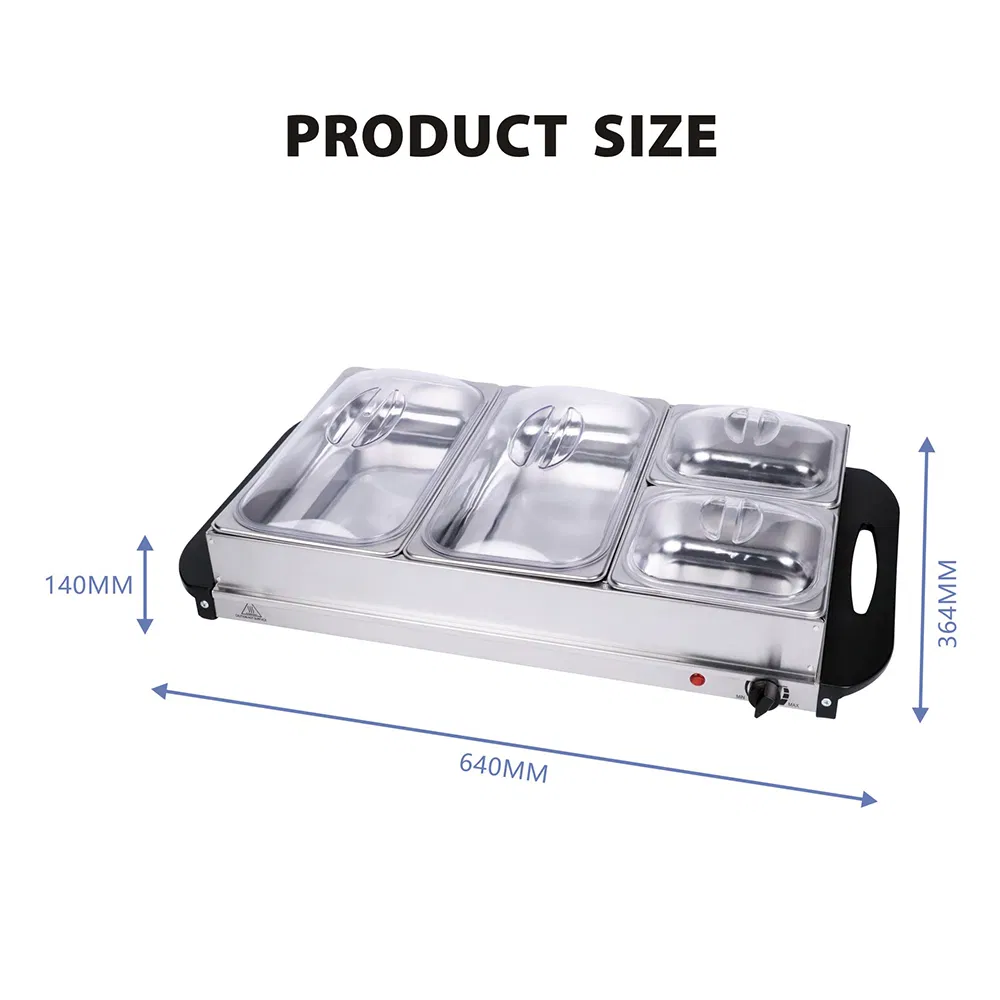 Professional Stainless Steel Material Steel Buffet Set Equipment Food Warmers