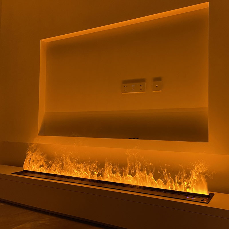 Large Decorative Steam Fireplace 3D Water Vapor Electric Fireplace Smart Remote Control