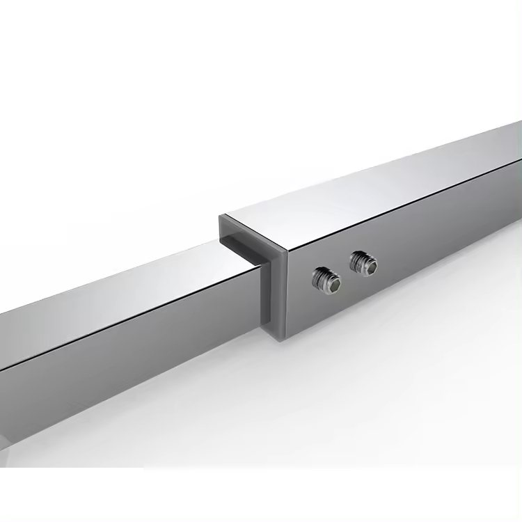 Stainless Steel Frameless Shower Glass Panel Shower Rod