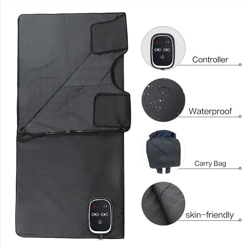 Home Use Portable Infrared Sauna Blanket for Weight Loss and Detox