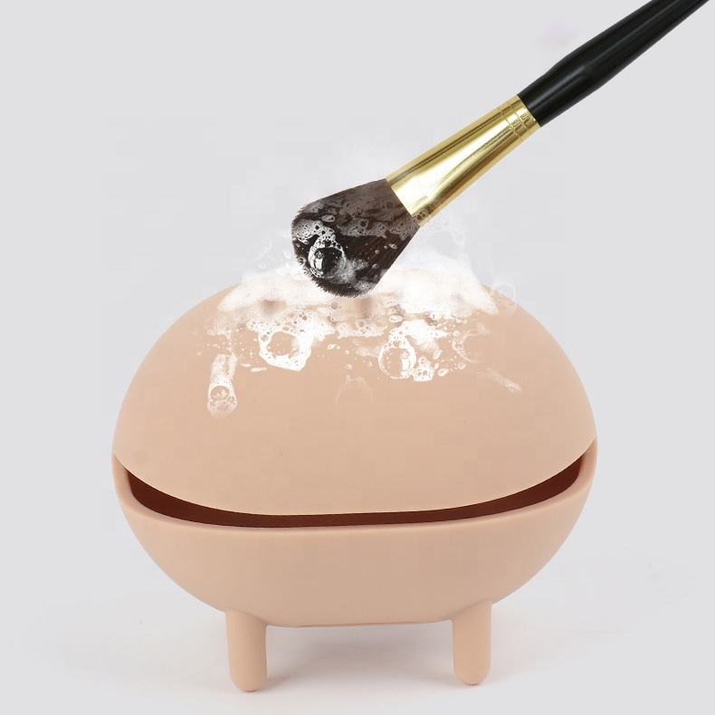 Reusable Washable Protective Carrying Case Beauty Sponge Blender Container with Cover Silicone Makeup Sponge Holder