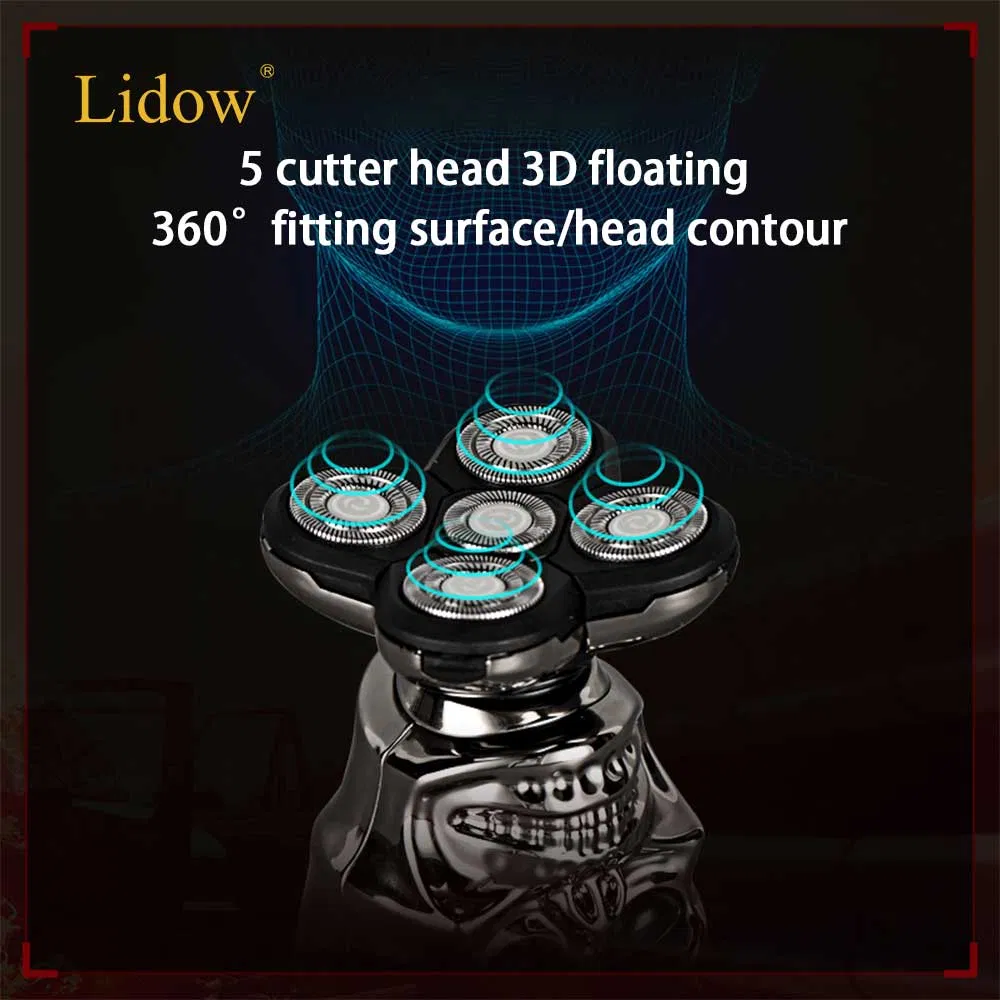 Hot Selling USB Rechargeable Waterproof 5 Heads Shaver