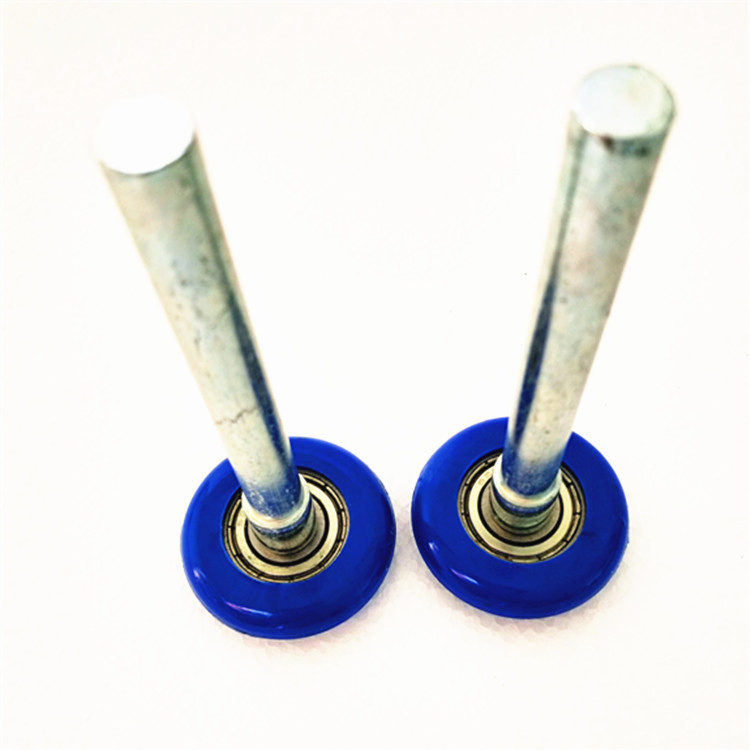 Blue 6200zz Bearing 46*190mm Garage Door Parts Nylon Roller