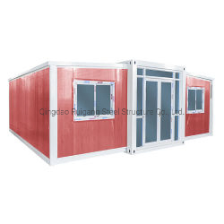 China 20/40FT Expandable Prefabricated Modular Steel Structure Portable Tiny Home Caravan Construction Villa Camp House Prefab Mobile Container House
