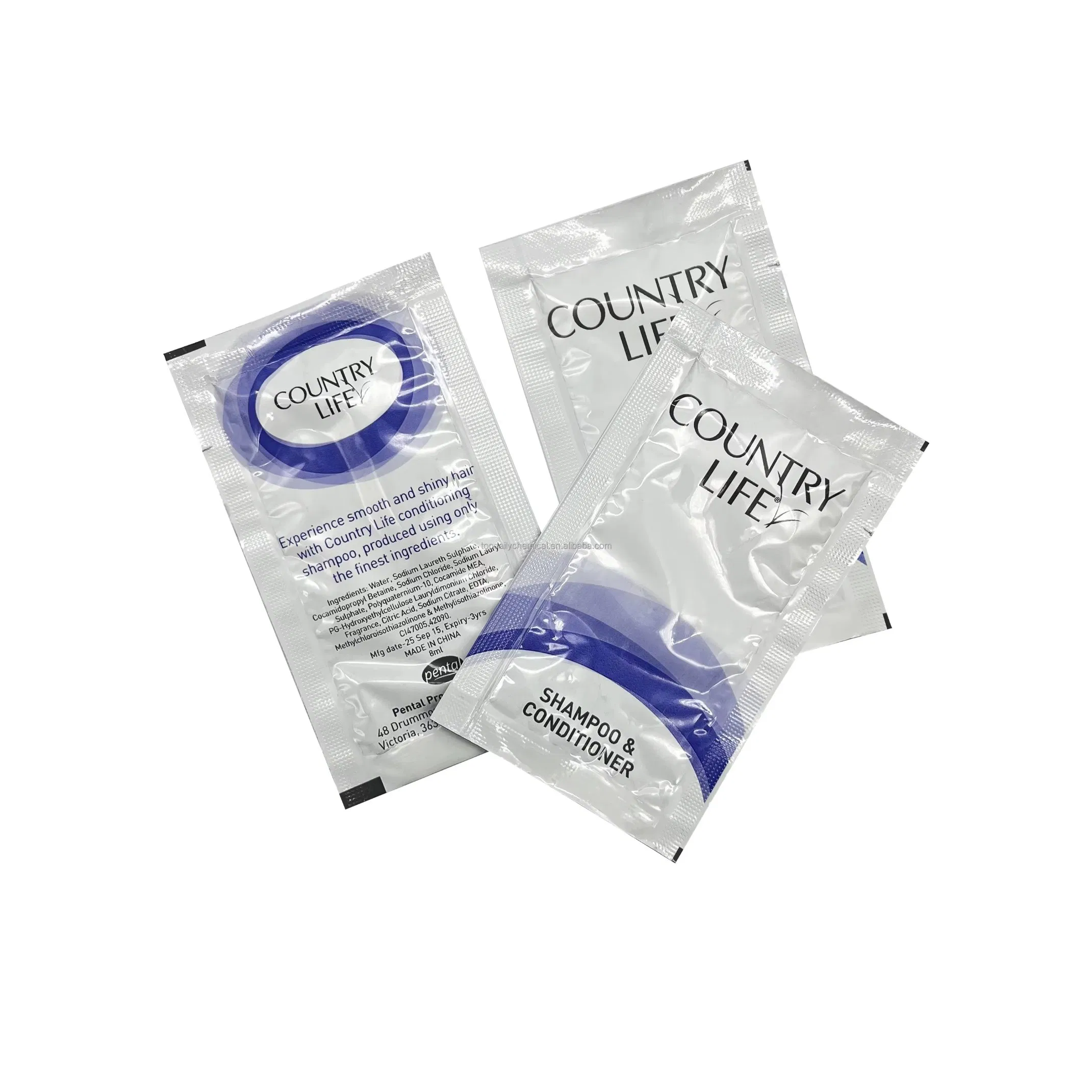 Cosmetic Sample Sachet Flat Packaging Small Packet Bag with Printing Shampoo