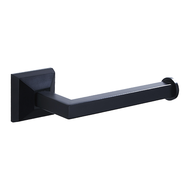 Matt Black Brass Bathroom Accessories Toilet Brush Holder (NC7049)