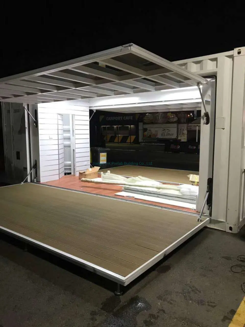 Modular Prefab Prefabricated Steel Structure Expandable Container Shop.