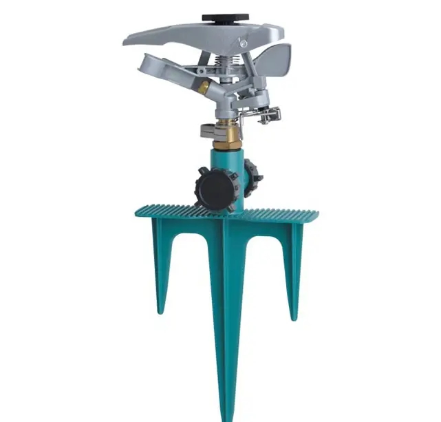 Heavy Duty Metal Impact Sprinkler with 2-Way Znic Spike