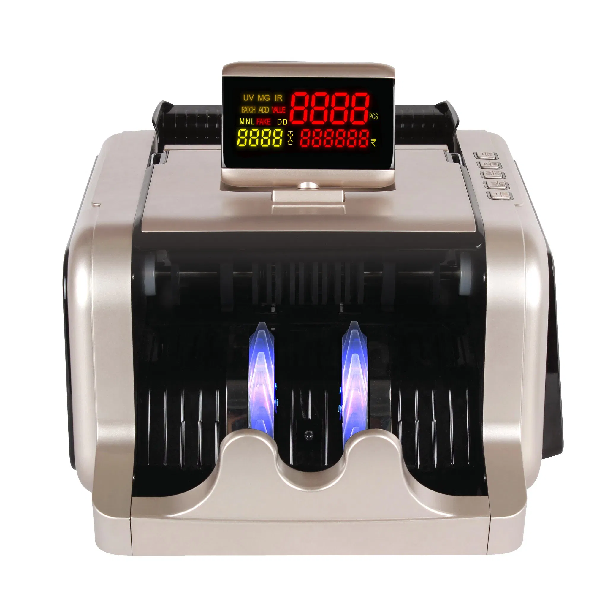 Al-2600 Bank Equipment Lkr USD EUR Bill Cash Counter Money Detector Machine