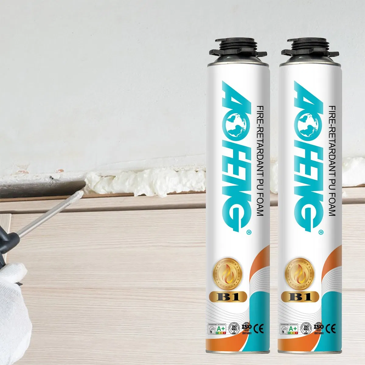 Fire-Rated Polyurethane Foam B1 Sealant for Sealing Cracks and Joints with Long-Lasting Fire Protection