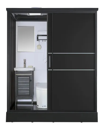 Glass Shhower Cabin Prefab Toilet Bathroom Factory Direct Sale