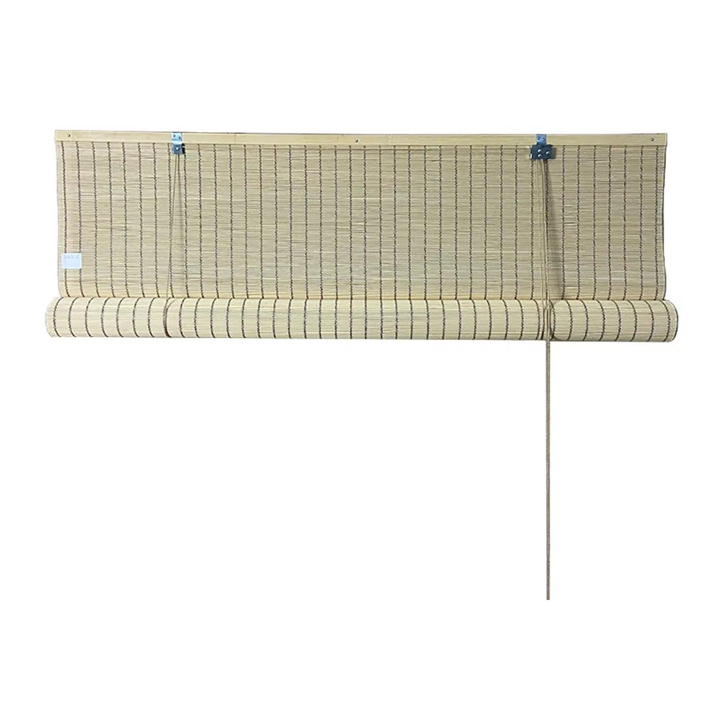 White Natural Round Bamboo Blind for Home Decoration