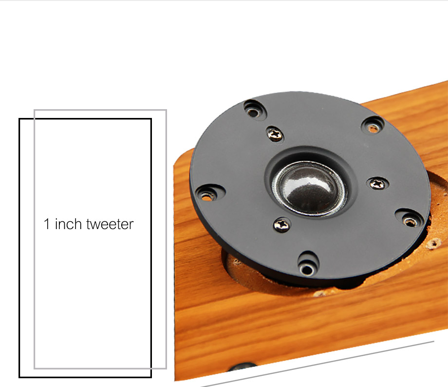 8-Inch Passive Bookshelf Speakers 2 Way Home Theate Stereo Desktop Stereo